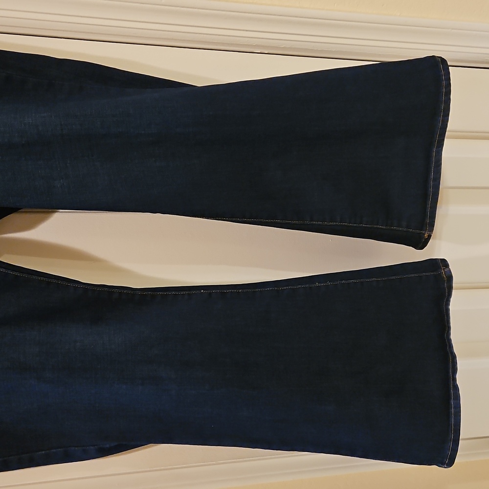 Ana High Rise Flare Dark Blue Jeans Size 22W - Picture 2 of 9